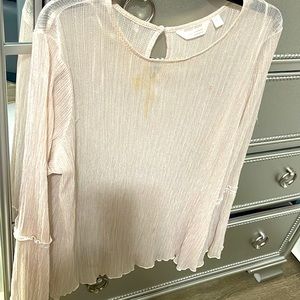 Sheer & shimmer all in one blouse by LC-LaurenConrad